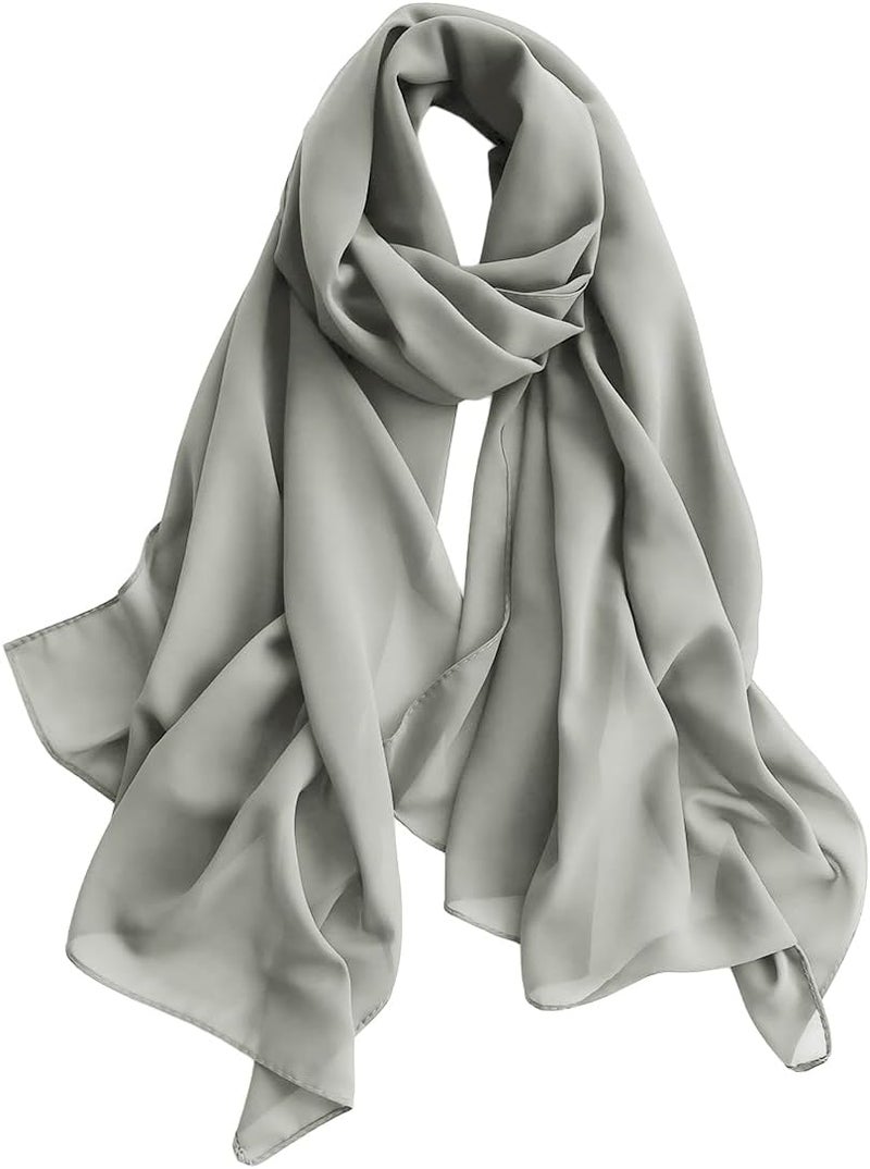 Harewom Chiffon Hijab for Women Sheer Shawl and Wraps for Wedding Bridal Scarves Summer Lightweight Sun-proof Scarf - Image 1